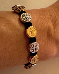 Medjugorje St. Benedict Medal Bracelets - Gold and Silver